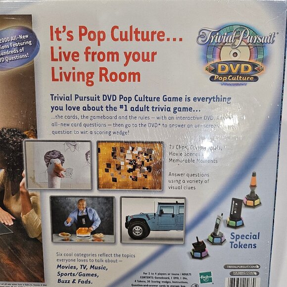 2003 Trivia Pursuit Pop Culture DVD Trivia Game 40466 Parker Brothers - Picture 5 of 8